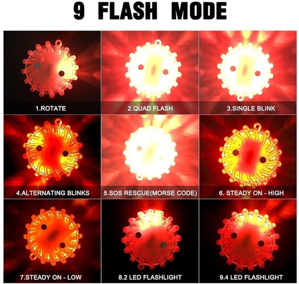 Nødlys LED med magnet