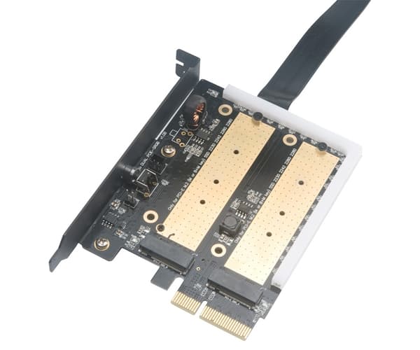 Akasa Dobbel M.2 PCIe SSD-adapter