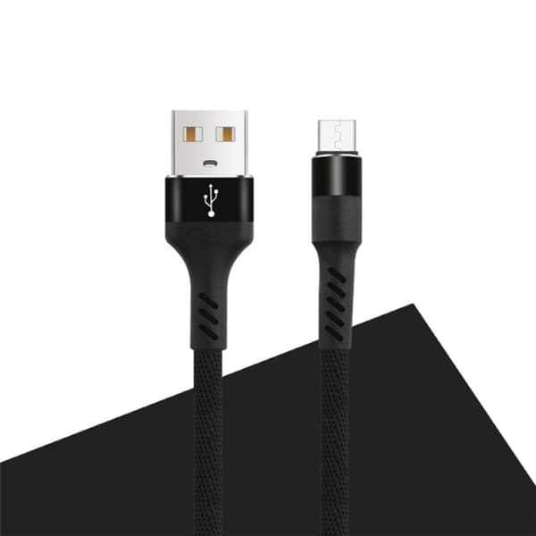 MXUC-01 microUSB-kabel (2A) for hurtiglading, svart