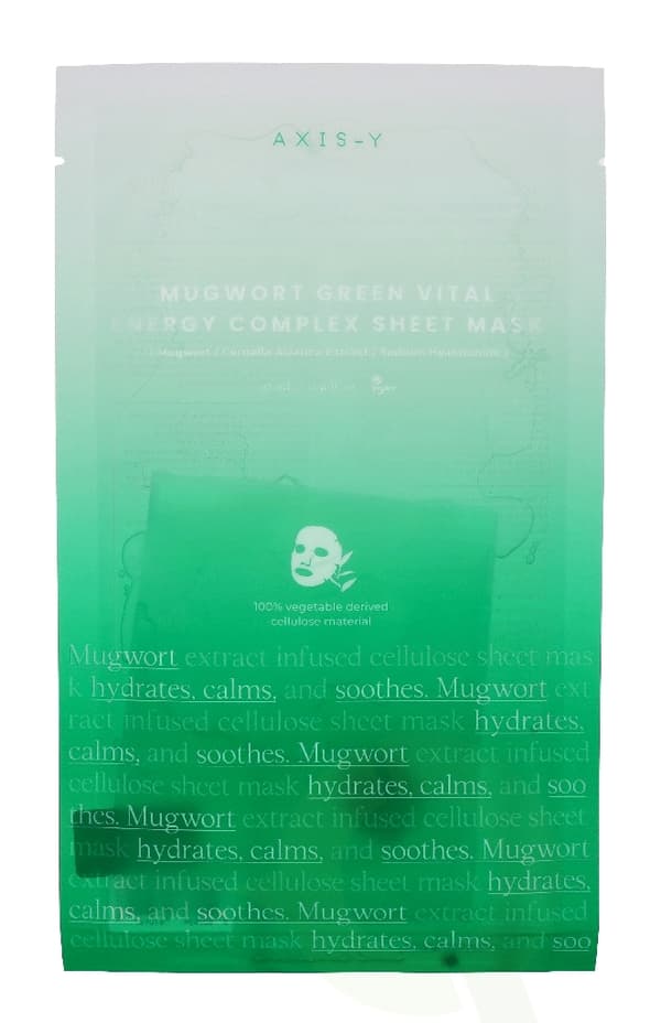 AXIS-Y Mugwort Green Vital Engery Complex Sheet Mask 27 ml