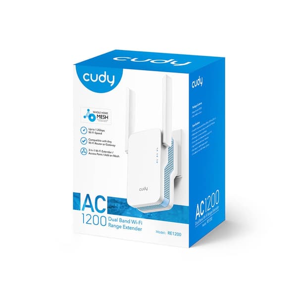 CUDY Wi-Fi Extender RE1200 AC1200 Mesh