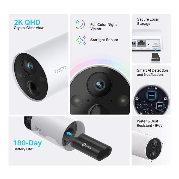TP-Link Tapo Smart Wire-Free Security Camera System /Tapo C420S2