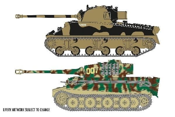 Airfix Classic Conflict Tiger 1 vs Sherman Firefly 1:72