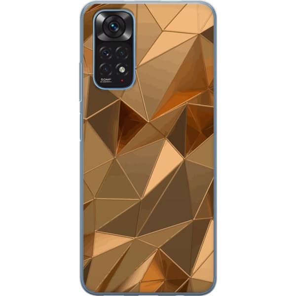 Mobildeksel til Xiaomi Redmi Note 11S med 3D Gull motiv