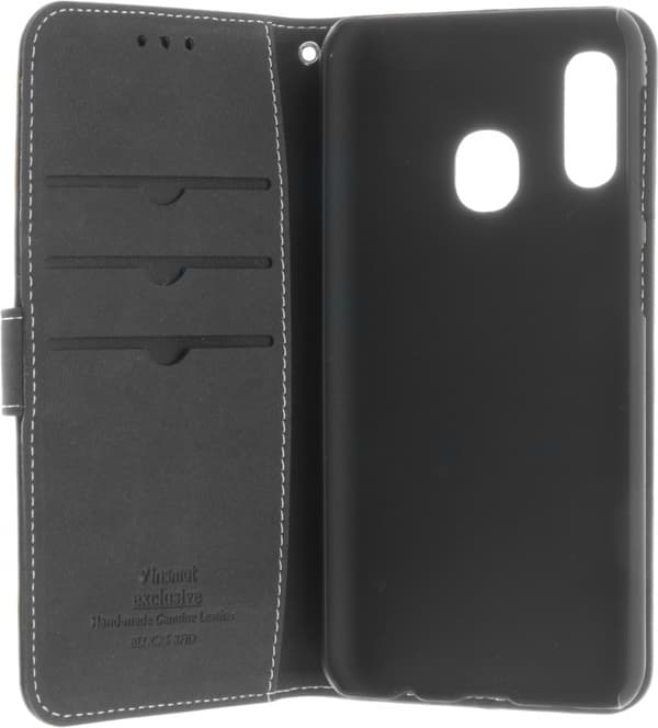 Insmat Exclusive Flip Case pungetui, Samsung Galaxy A20e, sort