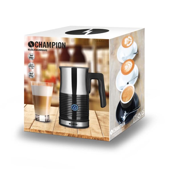Champion Melkeskummer 130ml/300ml MS210 Rustfritt stål
