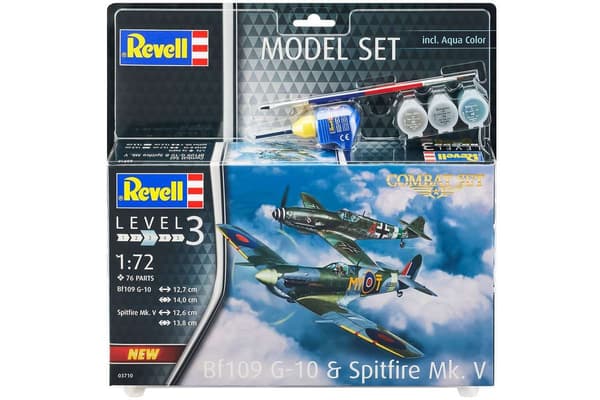 Revell Model Set Combat Set Bf109G-10 & Spitfire Mk 1:72
