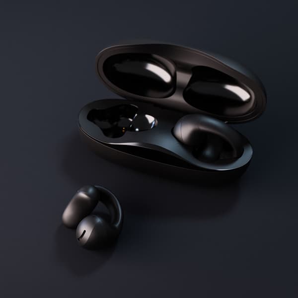 Happy Plugs Høretelefon Clip OWS True-Wireless Sort