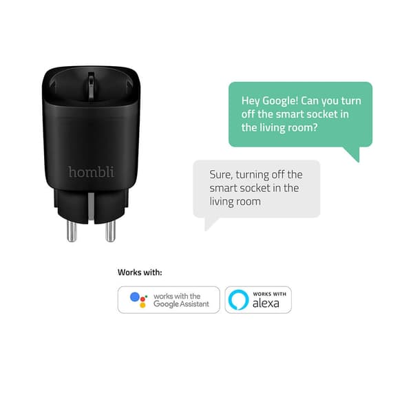 Hombli EU Smart Plug Svart