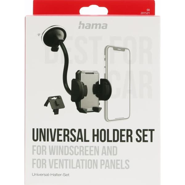 Hama Mobilholdersæt 2‑i‑1 - Forrude/Ventilation - 360 grader