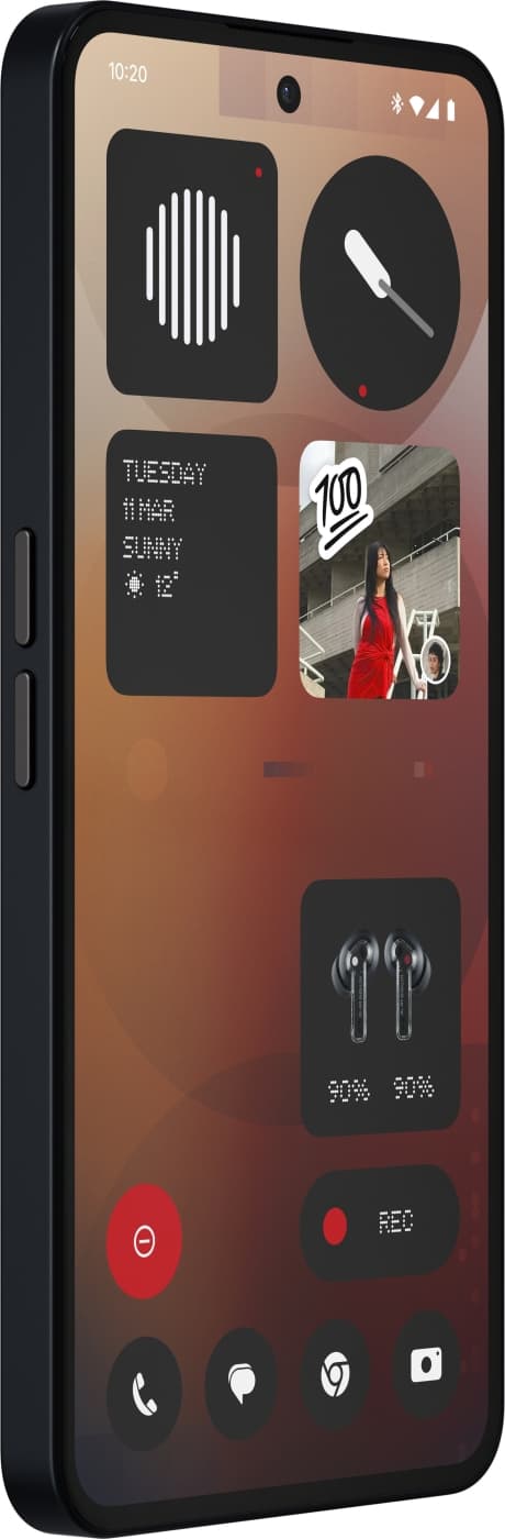 Nothing Phone (3a) telefon, 256/12 GB, sort