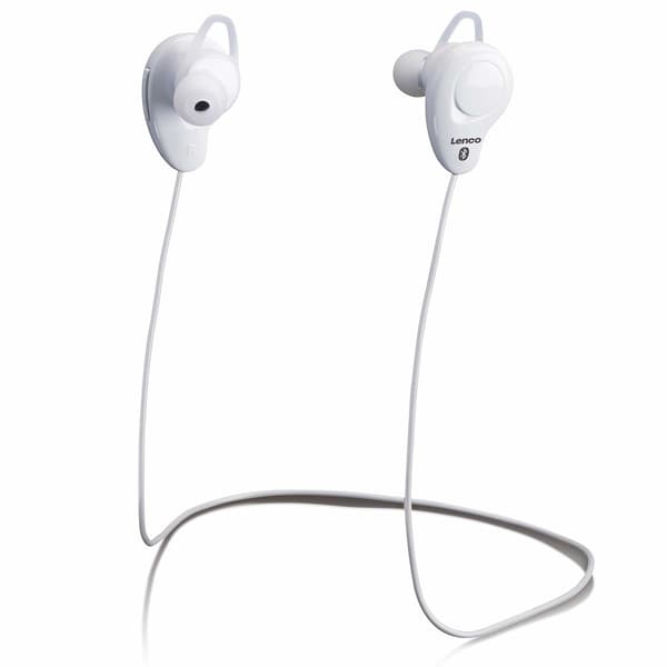 Lenco Trådløst in-ear-hodesett Hvit
