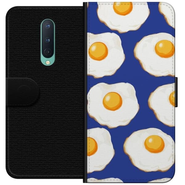 Tegnebogsetui til OnePlus 8 med Stegte æg motiv