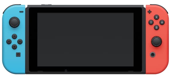 Nintendo Switch 2019 Konsol, Röd/Blå