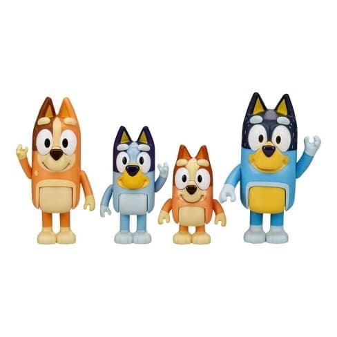 Bluey Hahmo 4-pack - Perhepakkaus (90077)