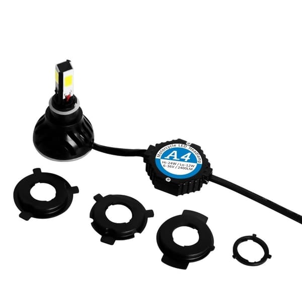 LED-konvertering til motorcykel, H4, H6, 6000K