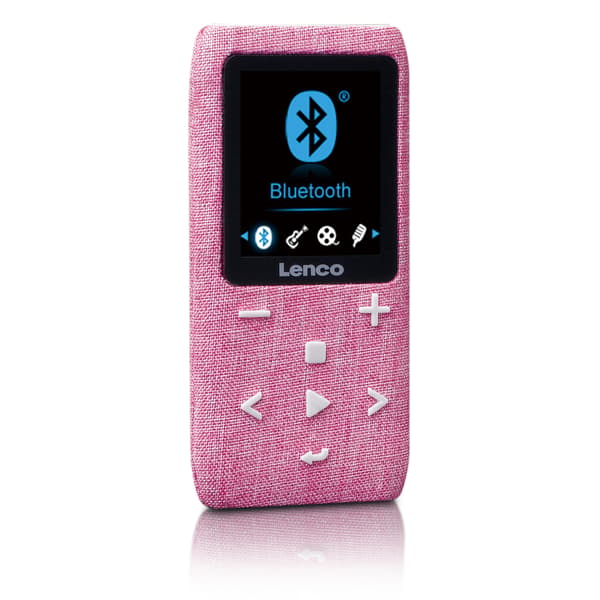 Lenco MP3/MP4-spelare med Bluetooth® 8 GB Micro SD-kort Rosa