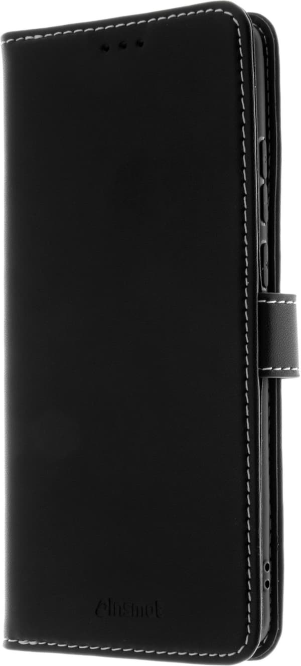 Insmat Eksklusivt Flip Case pungetui, OnePlus 12R, sort