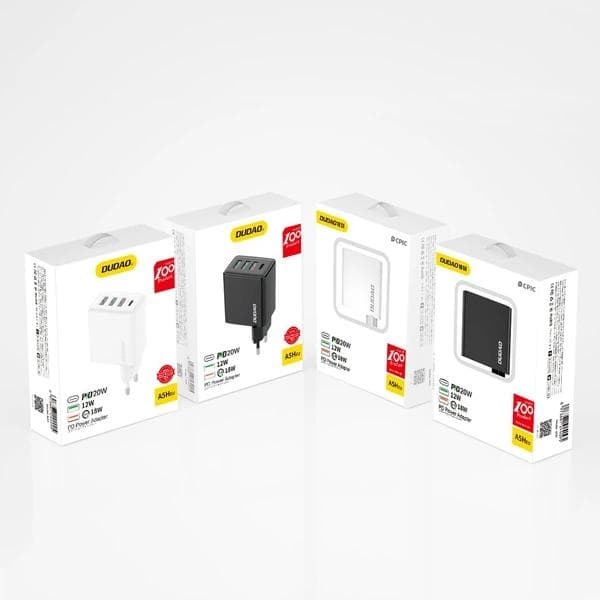 Dudao A5HEU Adapter 20Watt 1xUSB-C + 3xUSB-A