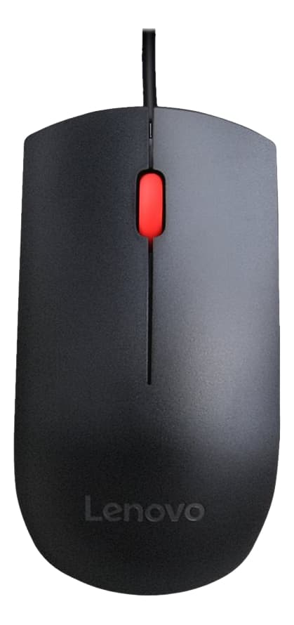 Lenovo Essential, mus, USB, svart