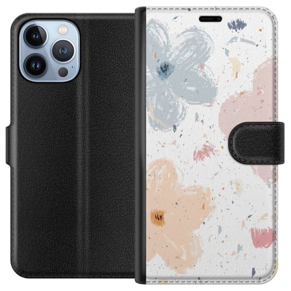 Tegnebogsetui til Apple iPhone 13 Pro Max med Blomster motiv