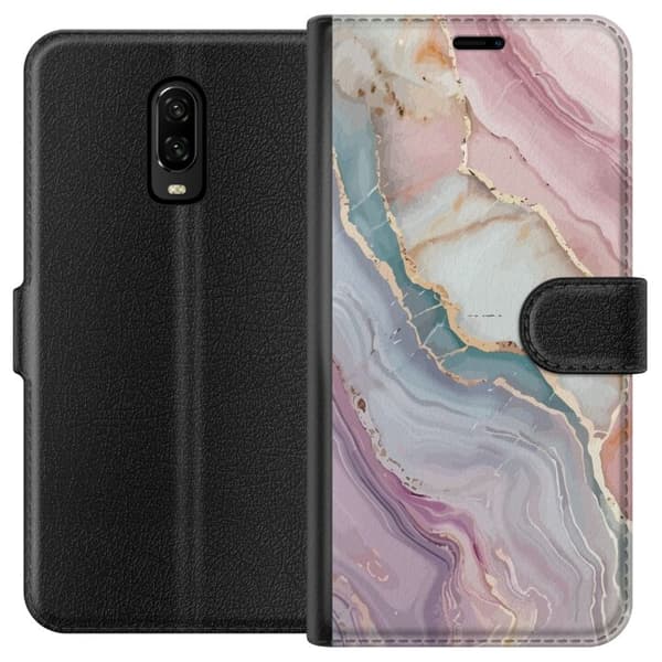 Tegnebogsetui til OnePlus 6T med Marmor motiv
