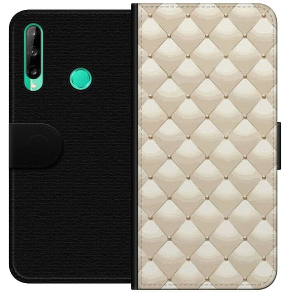 Tegnebogsetui til Huawei P40 lite E med Guldglans motiv