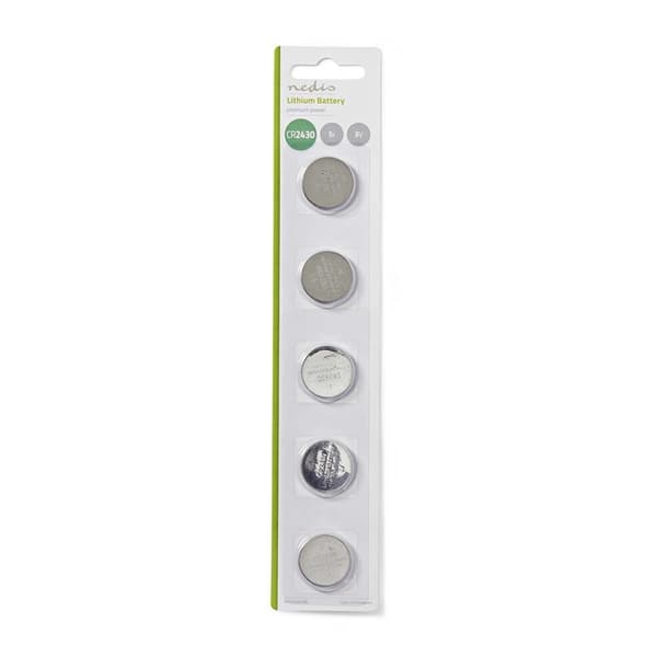 Nedis Lithium knappcellsbatteri CR2430 | 3 V DC | 5-Pack