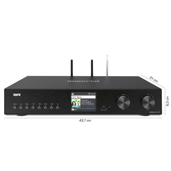 imperial DABMAN i510 BT Multifunktionsradio DAB+ / FM / Internet / Bluetooth Sort