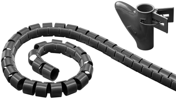 Goobay WireTube kabelindpakning, 2,5 m, sort