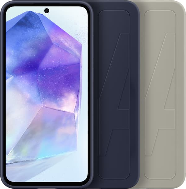 Samsung Galaxy A55 Standing Grip Fodral, grå