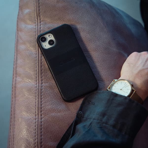Krusell Lædercover iPhone 13 Pro Max Sort