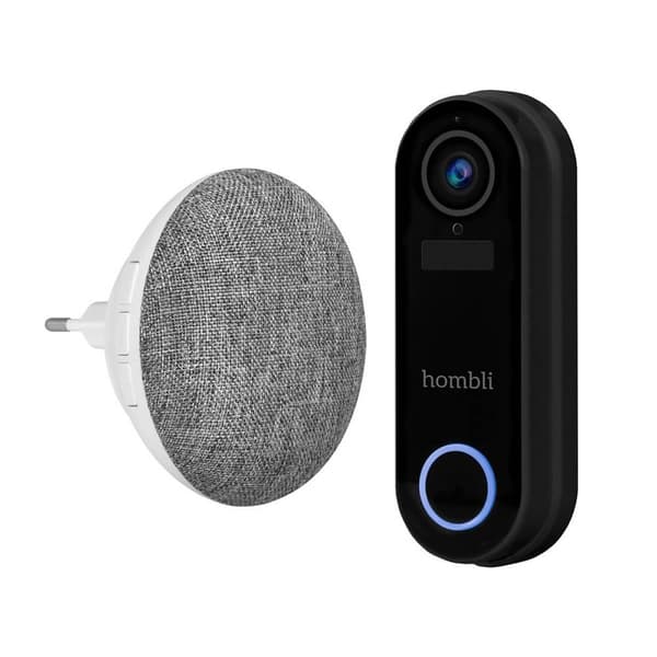 Hombli Smart Dørklokke Sæt Sort