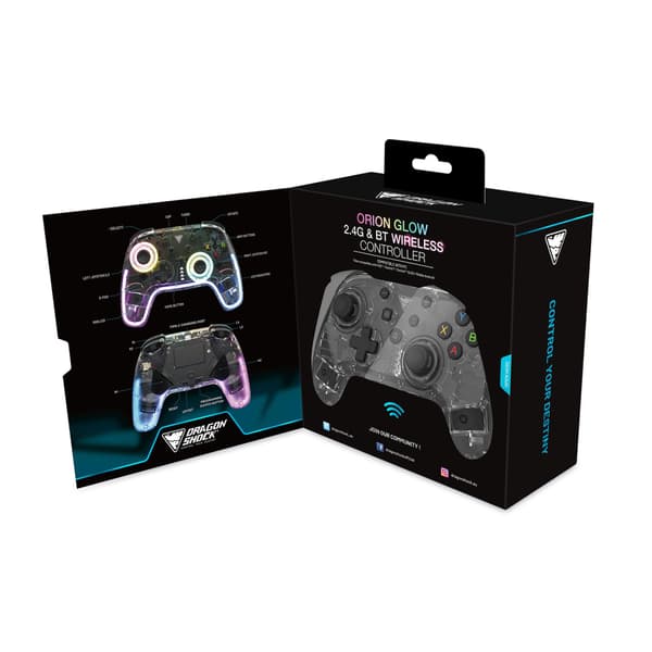 DragonShock Kontroller Orion Glow RGB PC Transparent