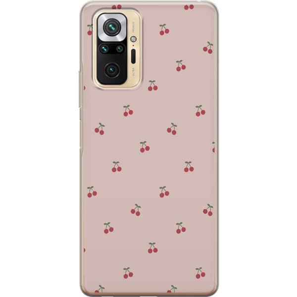 Mobildeksel til Xiaomi Redmi Note 10 Pro med Kirsebær motiv