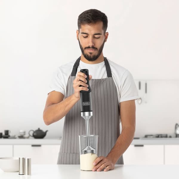 BLACK+DECKER Hand Blender 1500W Black  Accessories