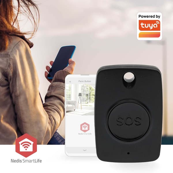 Nedis Smart Panikknap | Zigbee 3.0 | CR2025 | Sort