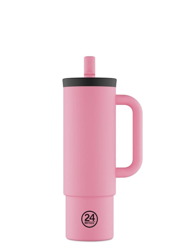 24Bottles Straw Cup – Flamingo – 800 ml