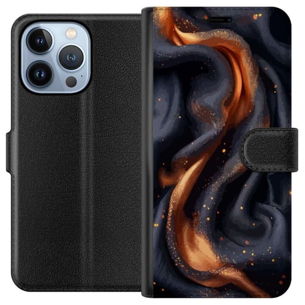 Plånboksfodral till Apple iPhone 13 Pro med Eldigt silke motiv