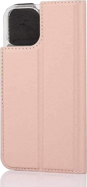 Wave BookCase -suojakotelo, iPhone 13 mini, ruusukulta