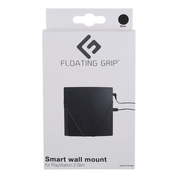 FLOATING GRIP PS3 Slim -seinäkiinnike FLOATING GRIP®, musta
