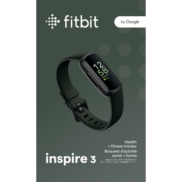 Fitbit Inspire 3, Svart/Midnight Zen