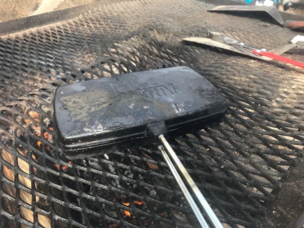 Grilljärn Big gjutjärn dubbelt