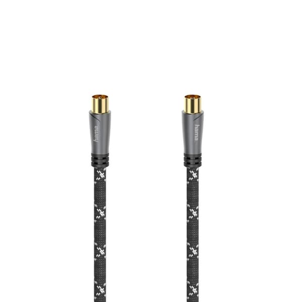 Hama Antennekabel 120dB Svart/Grå 5m