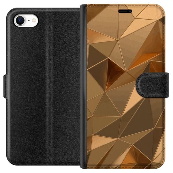 Tegnebogsetui til Apple iPhone 6s med 3D Guld motiv