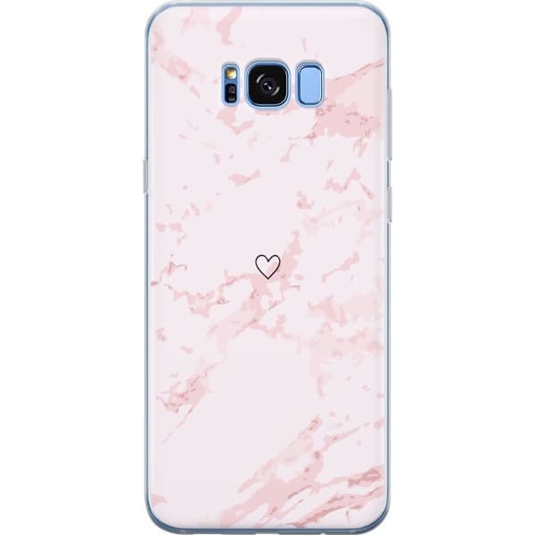 Mobildeksel til Samsung Galaxy S8 med Rosa Hjerte motiv