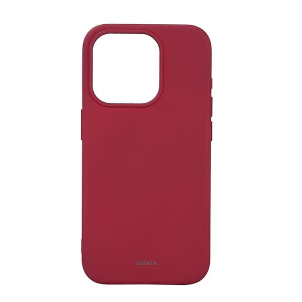 Onsala Mobilskal Silikon MagSeries Deep Red - iPhone 15 Pro