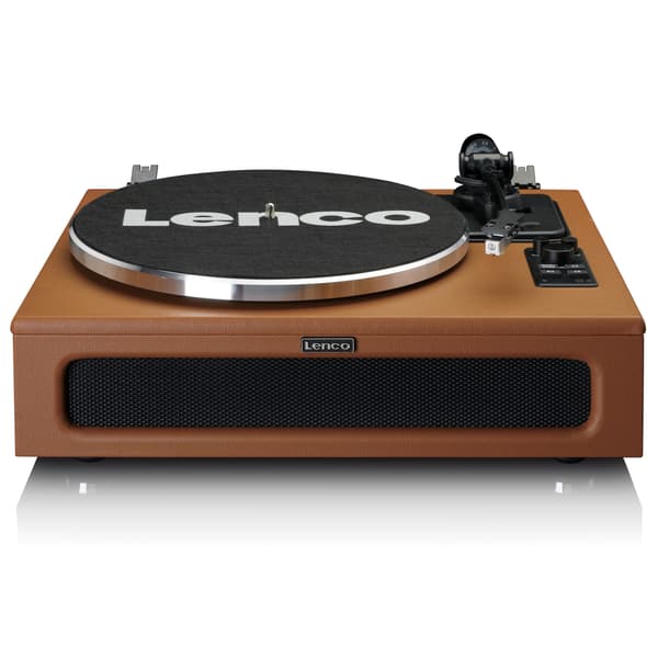 Lenco Levysoitin Bluetooth MMC 4 kaiuttimet sisäänrakennettu Brown