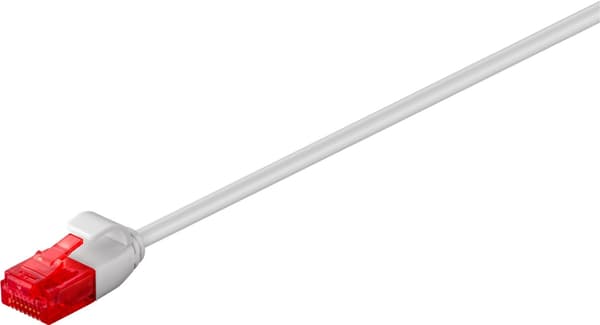 Goobay CAT 6 smal patchkabel, U/UTP, grå kopparledare (CU), 15 m