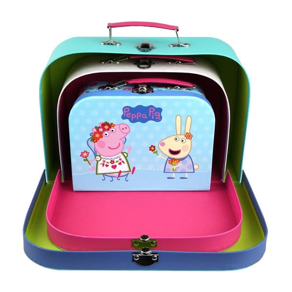 Barbo Toys Peppa Pig Resväskor 3 st set assorterade